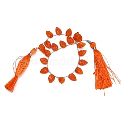 Natural Carnelian Carved Beads Strands&nbsp;GG-CBA0C95-E06