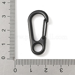 合金ロッククライミングカラビナ  キーの留め金  ブラック  31.5x14.5x7mm&nbsp;FIND-H049-03EB