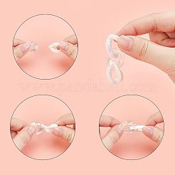 100Pcs 2 Style Acrylic Linking Rings&nbsp;OACR-CA0001-03