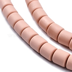 手作り樹脂粘土ビーズ連売り  コラム  バリーウッド  6.5x6mm  穴：1.2mm  約61個/連  15.75インチ（40cm）&nbsp;X-CLAY-ZX006-01-135