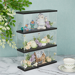 3-Tier Rectangle Transparent Acrylic Minifigures Display Case&nbsp;ODIS-WH0099-08A