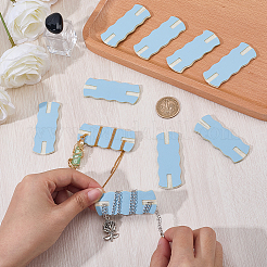 10Pcs Imitation Leather Necklace Anti-Winding Display Cards with Wool&nbsp;AJEW-CL0002-96C