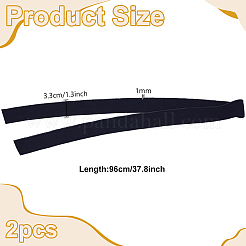 Polyester Ribbed Elastic Fabric Band&nbsp;DIY-WH0671-532B