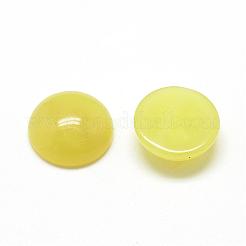 Natural Lemon Jade Cabochons&nbsp;G-R416-16mm-01
