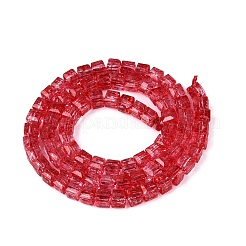 Crackle Transparent Glass Beads Strands&nbsp;GLAA-N062-4mm-13