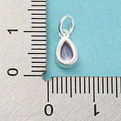 925 Sterling Silver Birthstone Charms&nbsp;STER-G035-01B-04