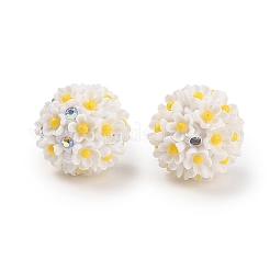 Handmade Luminous Polymer Clay Rhinestone Fancy Beads&nbsp;CLAY-H003-04C