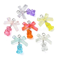 30Pcs Transparent Acrylic Pendant Decorations&nbsp;HJEW-JM04826