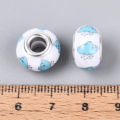 Opaque Resin European Beads&nbsp;RPDL-T004-01H