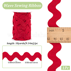 9.7~10 Yards Polyester Wave Lace Trim Ribbon&nbsp;OCOR-GF0004-55A
