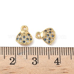 Brass Micro Pave Cubic Zirconia Charms&nbsp;KK-C099-01H-G