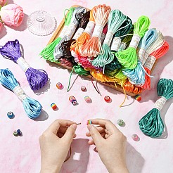29 Bundles 29 Colors Polyester Embroidery Floss&nbsp;OCOR-YW0001-10