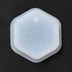 DIYペンダントシリコンモールド  樹脂型  UVレジン用  エポキシ樹脂ジュエリー作り  六角  52x49x8.5mm&nbsp;SIMO-H009-08E