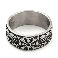 304 Stainless Steel Ring&nbsp;RJEW-B055-03AS-07