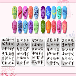 Stainless Steel DIY Nail Art Templates&nbsp;MRMJ-WH0098-015