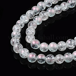 Translucent Crackle Glass Beads Strands&nbsp;CCG-T003-01A