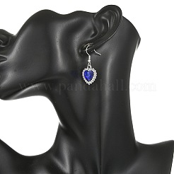 2 Pairs 2 Styles Alloy Rhinestone Dangle Earrings&nbsp;EJEW-JE07414