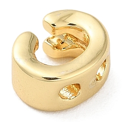 Rack Plating Brass Slide Charms&nbsp;KK-M254-15G-C