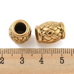 Ion Plating(IP) 304 Stainless Steel European Beads&nbsp;STAS-F243-35G