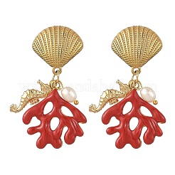 304 Stainless Steel Enamel Stud Earrings&nbsp;EJEW-JE07476