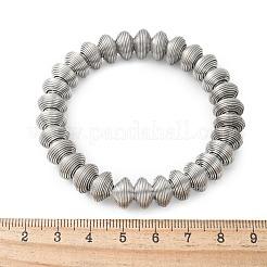 女性用304ステンレススチールストレッチバングル  ステンレス鋼色  3/8インチ（1.05cm）  内径：2インチ（5.1cm）&nbsp;LS-BJEW-P315-02D-P