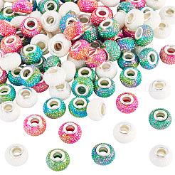 100Pcs Large Hole Resin European Beads&nbsp;OPDL-TA0001-06C