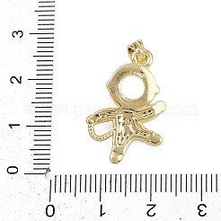 Brass Micro Pave Clear Cubic Zirconia Beads&nbsp;KK-D409-19G