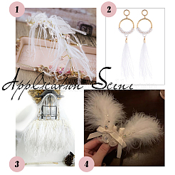 2 Yards Fashion Ostrich Feather Cloth Strand Costume Accessories&nbsp;FIND-GF0003-42B
