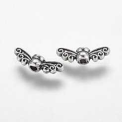 Tibetan Style Alloy Fairy Wing Beads&nbsp;TIBEB-6007-AS-LF