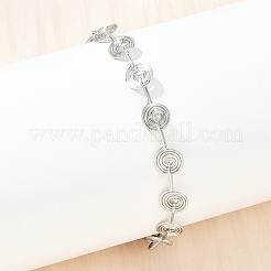 304 Stainless Steel Link Chain Bracelets for Women&nbsp;BJEW-Z143-26P