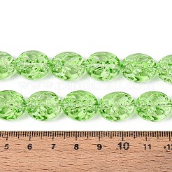 Baking Paint Transparent Glass Beads Strands&nbsp;DGLA-N017-04H