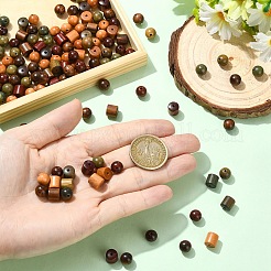160Pcs 8 Styles Sandalwood Beads&nbsp;WOOD-YW0001-96