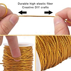 20m ポリエステル編組コード  メタリックコード付き  ラウンド  ゴールド  1.5x1mm  約21.87ヤード（20m）/ロール&nbsp;MCOR-CJ0001-08A