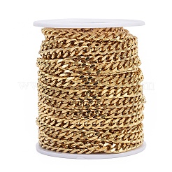 Ion Plating(IP) 304 Stainless Steel Curb Chains&nbsp;CHS-L022-01G
