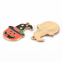 Eco-Friendly Alloy Enamel Pendants&nbsp;X-ENAM-T011-53-NR