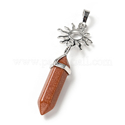 Natural & Synthetic Gemstone Double Terminated Pointed Big Pendants&nbsp;G-J393-BP