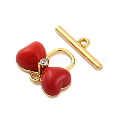 Resin Toggle Clasps&nbsp;KK-P291-01G