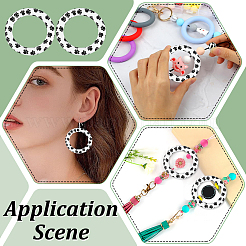 10Pcs Food Grade Eco-Friendly Silicone Pendants&nbsp;SIL-ME0001-03