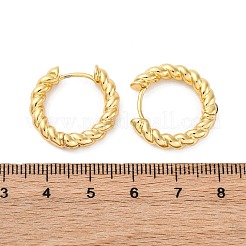 Brass Huggie Hoop Earrings&nbsp;EJEW-L231-31G