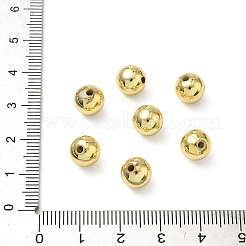 カーニバルのお祝いに使う  マルディグラビーズ  メッキアクリルビーズ  ラウンド  ゴールドカラー  直径約8mm  穴：1.5mm  約2000個/500g&nbsp;PL683-2