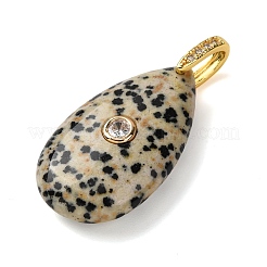 Natural Dalmatian Jasper Pendants&nbsp;G-B188-01G-04