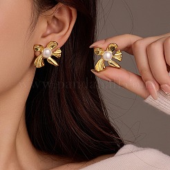 304 Stainless Steel Stud Earrings&nbsp;EJEW-C133-03G