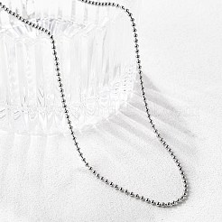 Non-Tarnish 304 Stainless Steel Ball Chain Necklaces&nbsp;NJEW-F249-02P