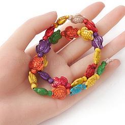 Synthetic Turquoise Beads Strands&nbsp;G-YW0001-50B