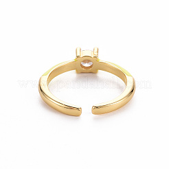 Brass Enamel Cuff Rings&nbsp;RJEW-T016-26J-NF