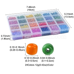288G 24 Styles 6/0 Glass Seed Beads&nbsp;SEED-FS0001-26D
