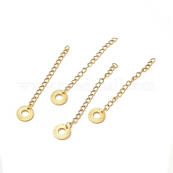 Ion Plating(IP) 304 Stainless Steel Curb Chain Extenders&nbsp;STAS-P320-03B-G