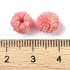 Synthetic Shell Dyed Carved Beads&nbsp;SHEL-H005-24