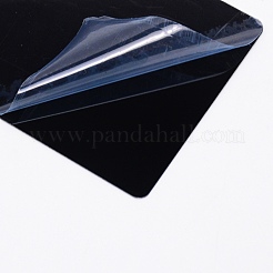 アルミブランクフレーク  焼き付け塗料  長方形  ブラック  100x60x0.3mm&nbsp;DIY-WH0259-46A