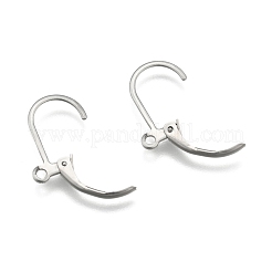 変色しにくいステンレススチールカラートーン304ステンレススチールフレンチフックピアス金具  カン付き  15x10.5mm  穴：1.2mm  ピン：0.7mm&nbsp;X-STAS-E007-3